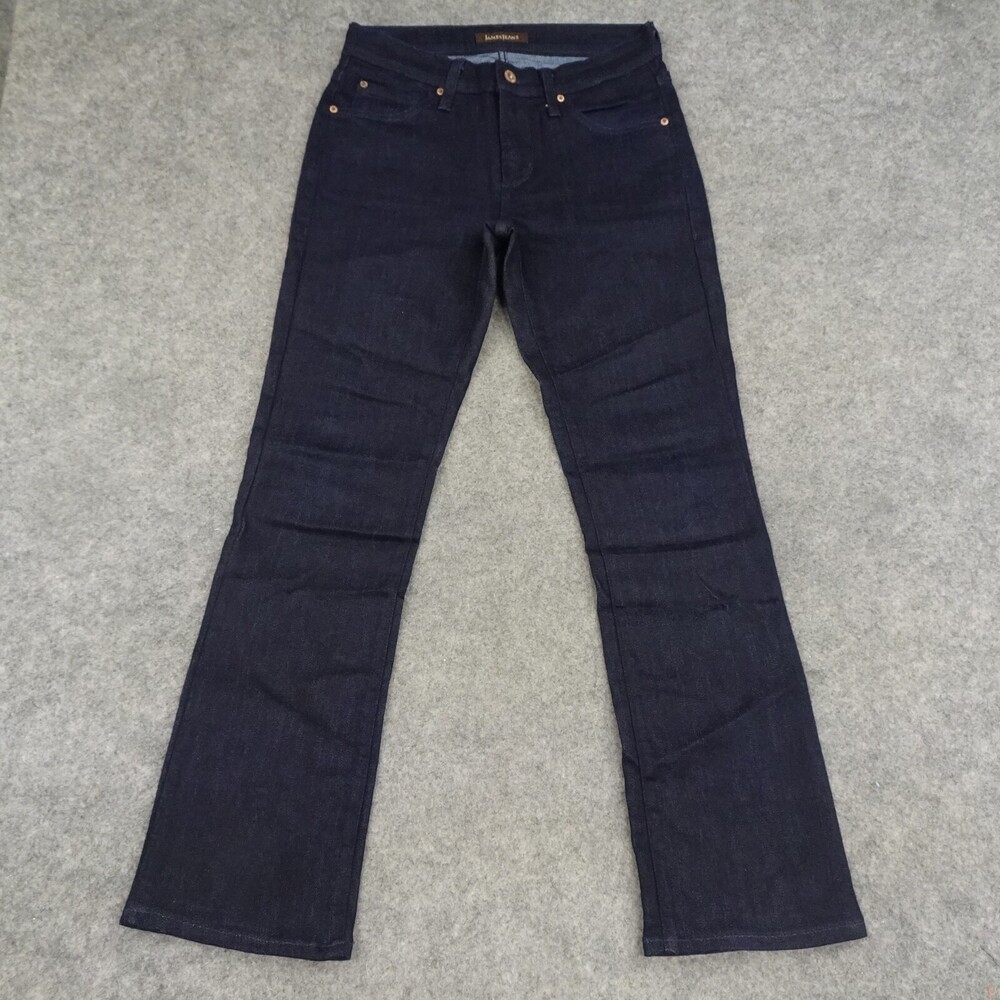 James Jeans Womens 27 Blue Denim Straight Pants Dark Wash Hunter Seduction